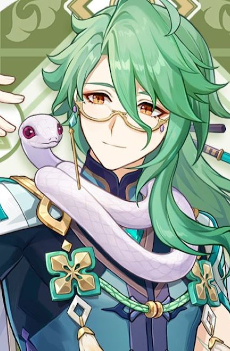 Baizhu and Changsheng in Genshin Impact promotional art