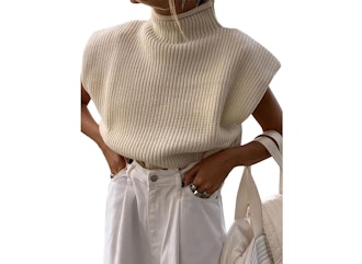 Yidarer Sleeveless Knitted Pullover Top