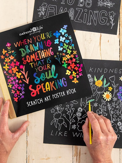 Scratch Art Poster Book