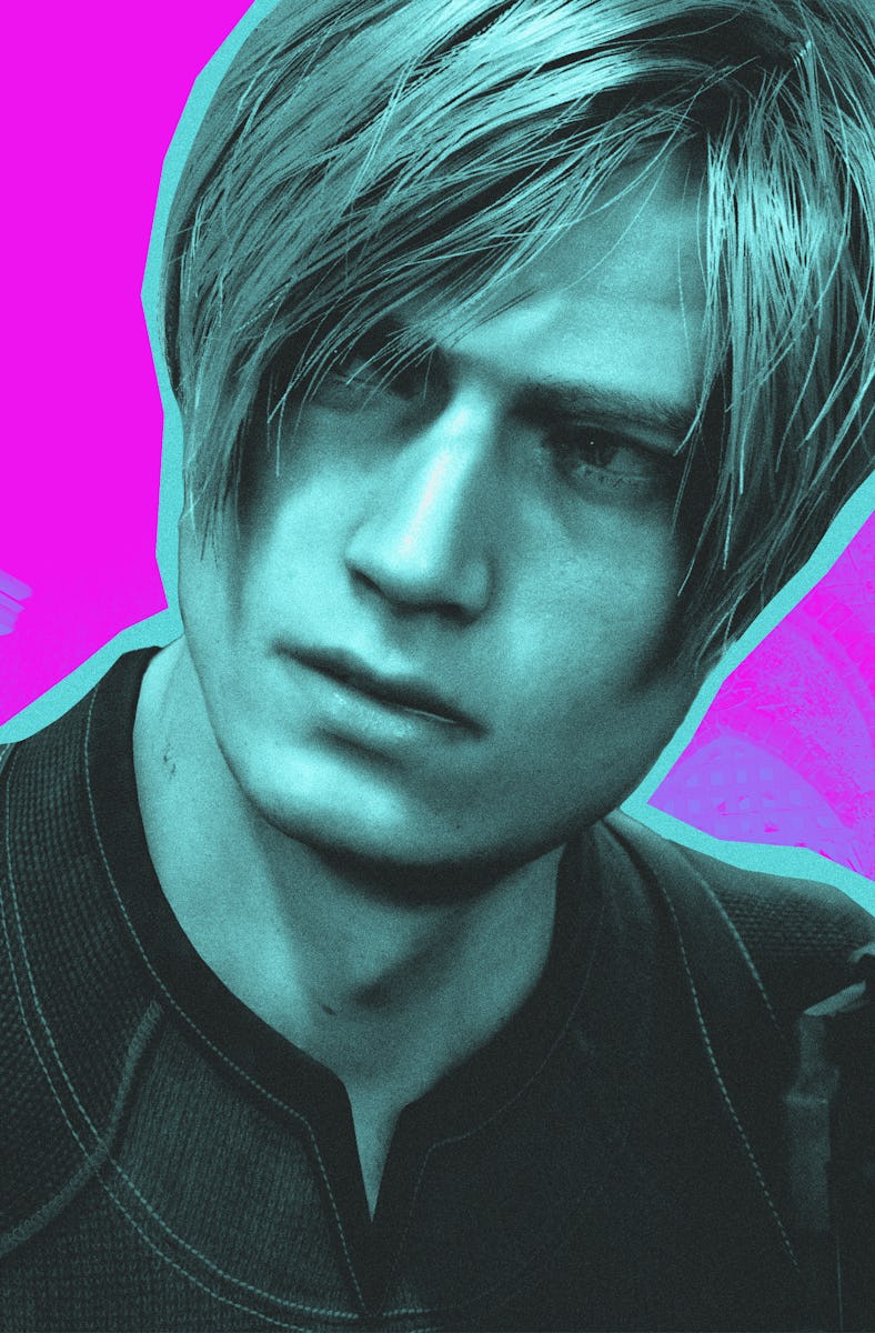 resident evil 4 remake stylized leon kennedy