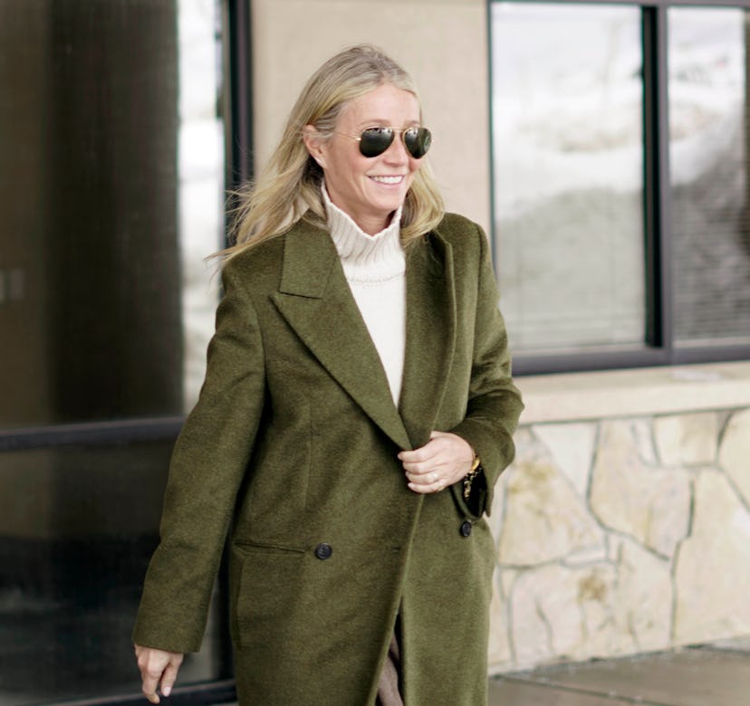 Gwyneth Paltrow is seen leaving court on March 21, 2023 in Park City, Utah.