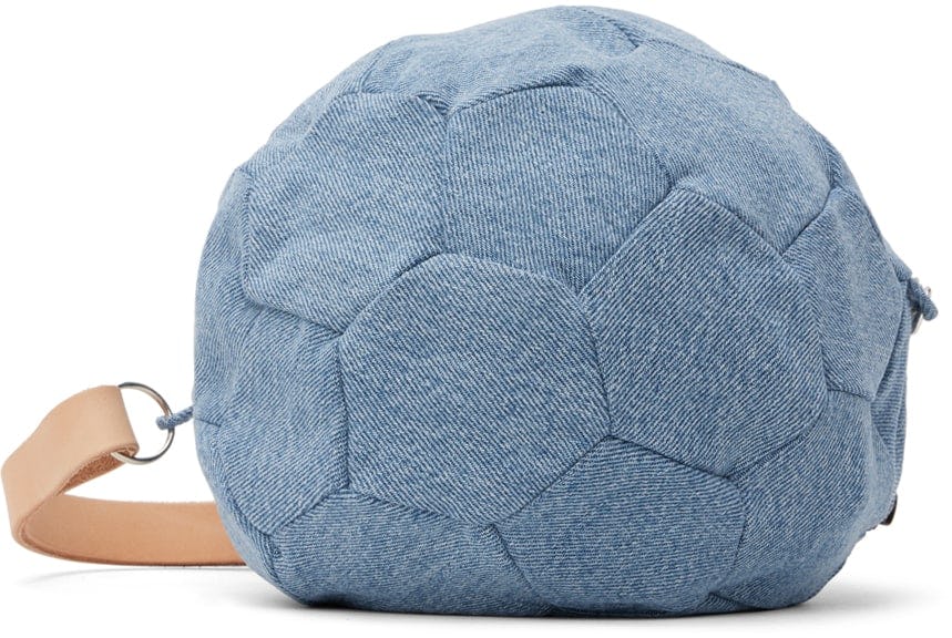 Bless Blue Football Denim Bag