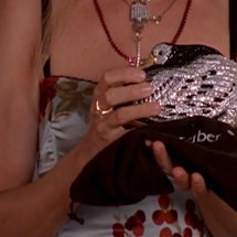 carrie bradshaw crystal swan purse sex and the city