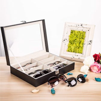 CO-Z Leather Sunglasses Organizer