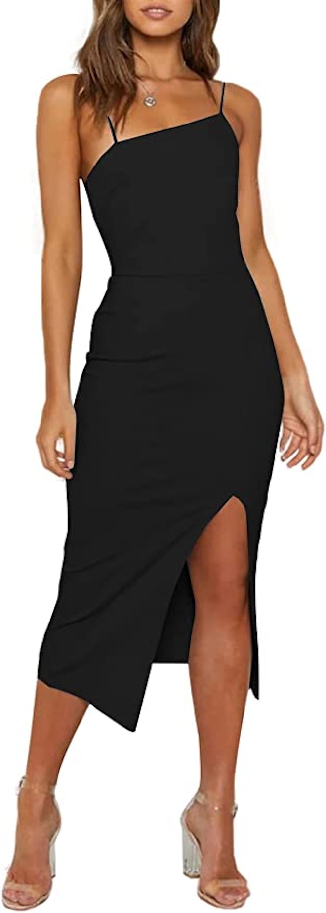 LYANER Bodycon Midi Dress