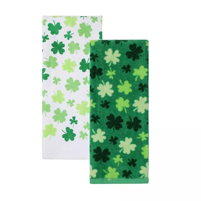 Celebrate Together St. Patrick's Day Clover Toss Kitchen Towels