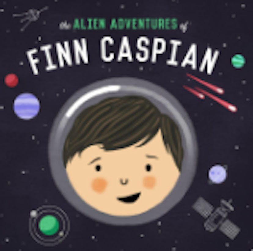 The logo for The Alien Adventures of Finn Caspian podcast.