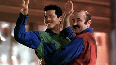 Bob Hoskins and John Leguizamo as Mario and Luigi.