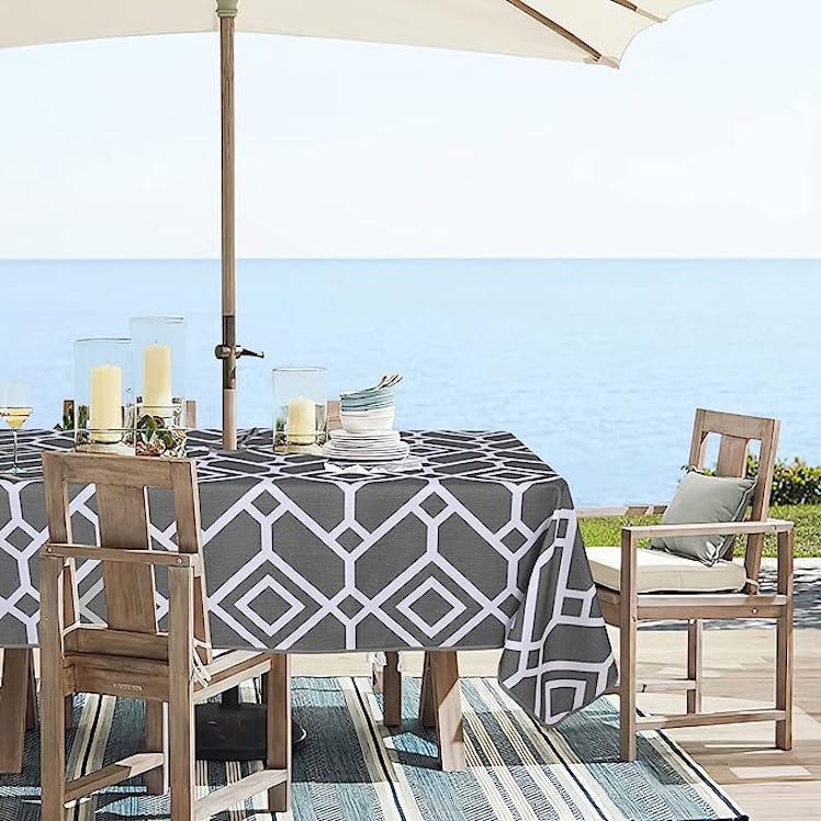 USHVIDA Moroccan Outdoor Tablecloth