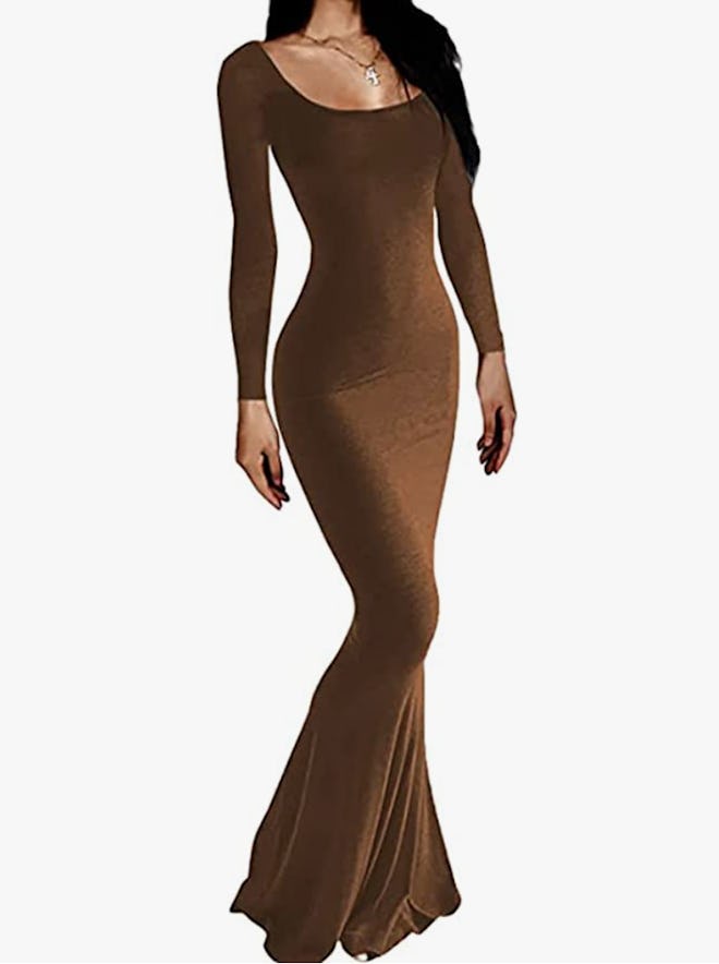 Woxlica Long Sleeve Maxi Dress