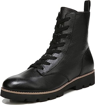 These shoes with ankle support are combat boots with podiatrist-designed footbeds.