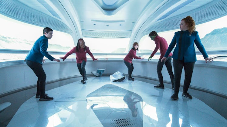 Tilly (Mary Wiseman) with Starfleet Cadets in "All Is Possible."