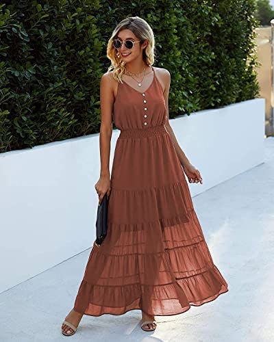 PRETTYGARDEN Sleeveless Maxi Dress