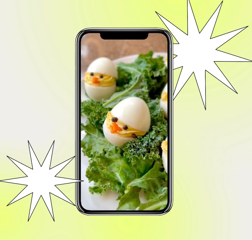 A TikToker shares Easter deviled eggs that are one of the easy Easter recipes from TikTok.