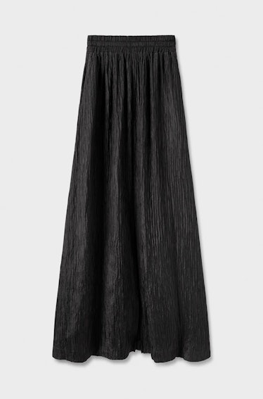 Crinkle Skirt Black
