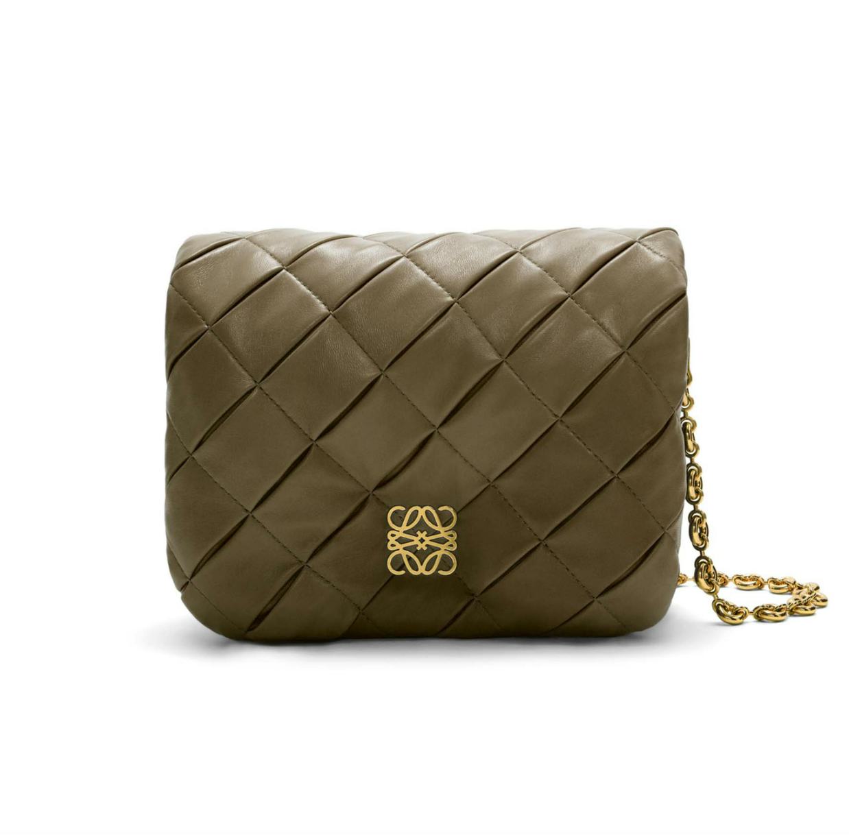 Puffer Goya in Pleated Shiny Nappa Lambskin