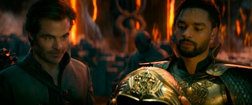 Rege-Jean Page and Chris Pine in 'Dungeons & Dragons: Honor Among Thieves.'