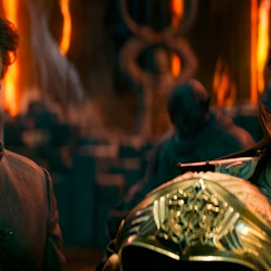 Rege-Jean Page and Chris Pine in 'Dungeons & Dragons: Honor Among Thieves.'