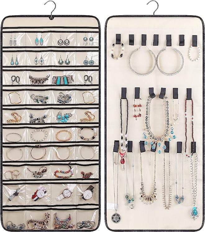 MISSLO Dual-Sided Hanging Jewelry Organizer