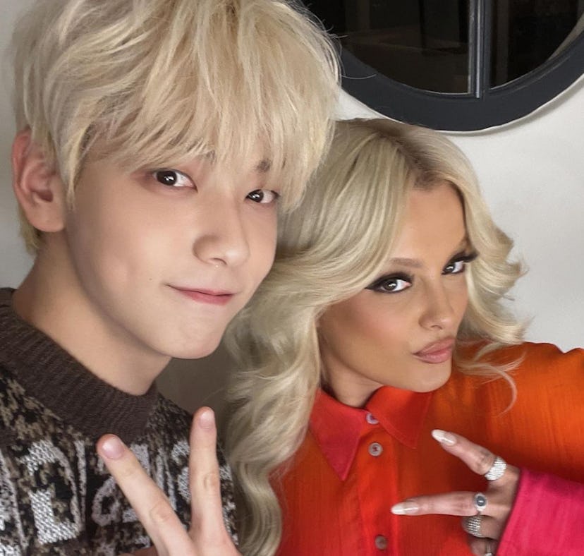 TXT star Soobin met Bebe Rexha and they took tons of pics and videos together.