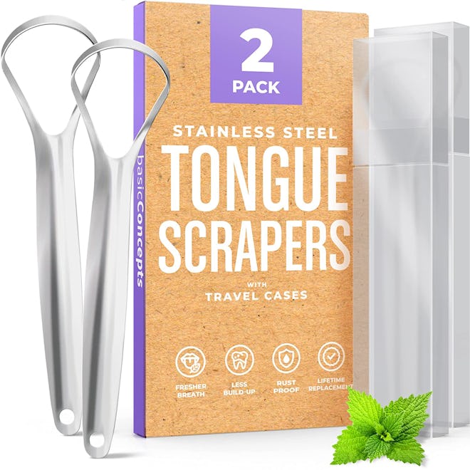 BASIC CONCEPTS Tongue Scraper (2-Pack)