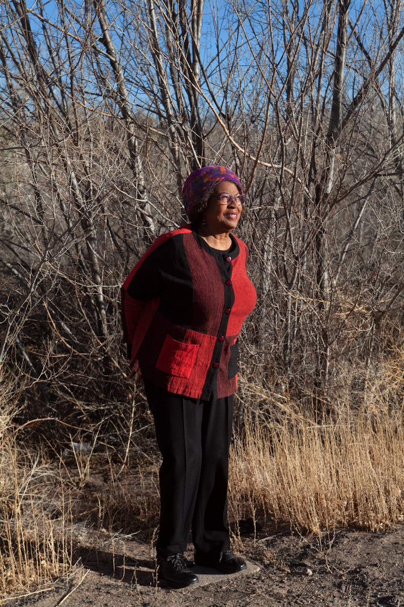 Senga Nengudi in Colorado Springs, 2022.