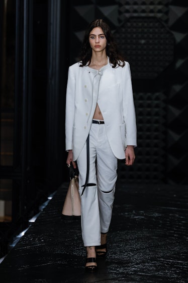 A model walks the runway during the Louis Vuitton Womenswear Fall Winter 2023-2024 show at Musee d'O...