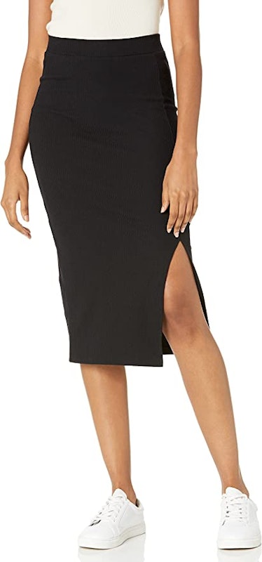 The Drop Veronique High-Waist Slit Skirt