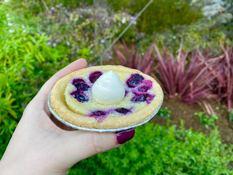 The blueberry buttermilk pie is one of the best things at Disneyland's Food & Wine Festival 2023. 