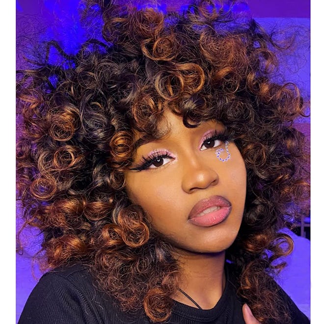andromeda Synthetic Short Curly Afro Wig
