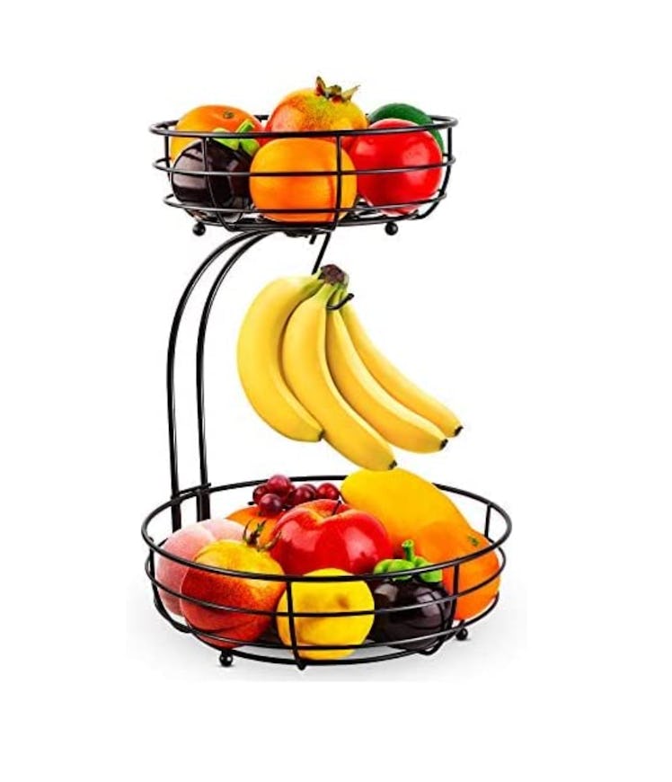 Auledio Iron 2-Tier Basket Bowl