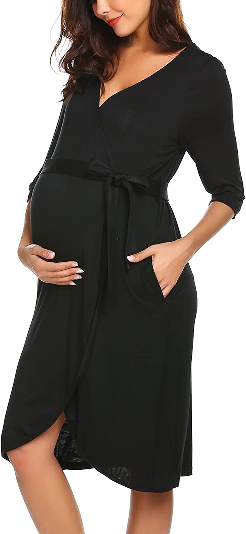 Ekouaer 3-in-1 Labor Delivery Hospital Gown
