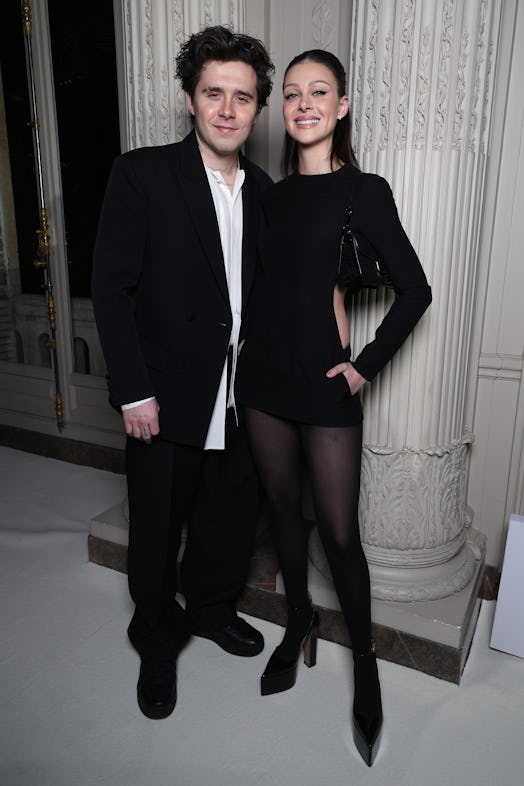 Brooklyn Beckham and Nicola Peltz attend the Valentino Womenswear Fall Winter 2023-2024 show 