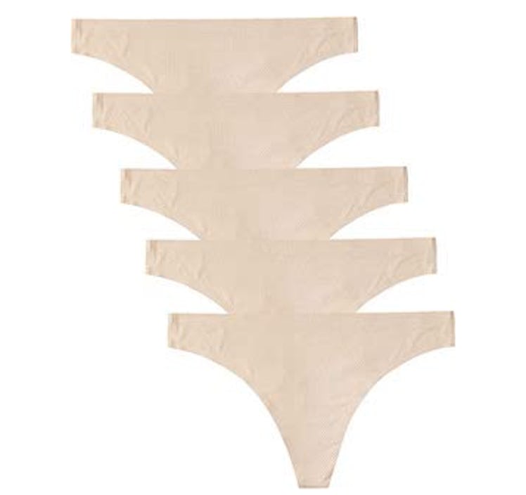voenxe Seamless Thongs (5-Pack)
