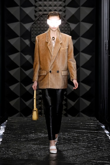 A model walks the runway during the Louis Vuitton Womenswear Fall Winter 2023-2024 show as part of P...