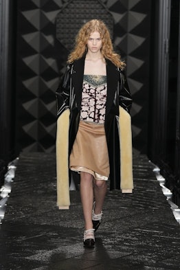 A model walks the runway during the Louis Vuitton Womenswear Fall Winter 2023-2024 show as part of P...