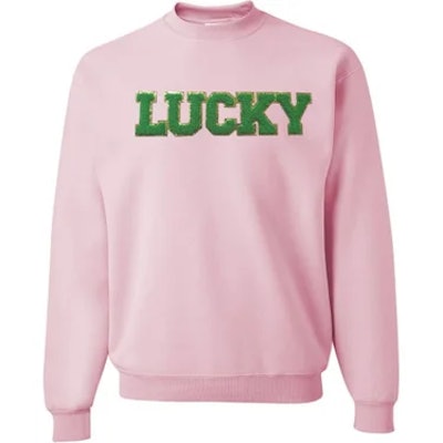 Sweet Wink Lucky Patch Adult Sweater is a cute mommy and me st patrick's day outfit