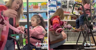 A mom shared her choice to leash her daughter at the store, and the viral video has lots of parents ...