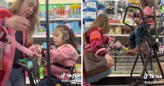 A mom shared her choice to leash her daughter at the store, and the viral video has lots of parents ...