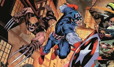 Captain American and Wolverine comic cover