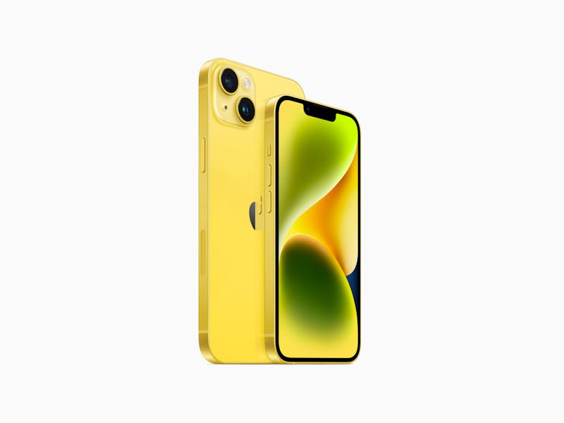 Yellow iPhone 14 and 14 Plus