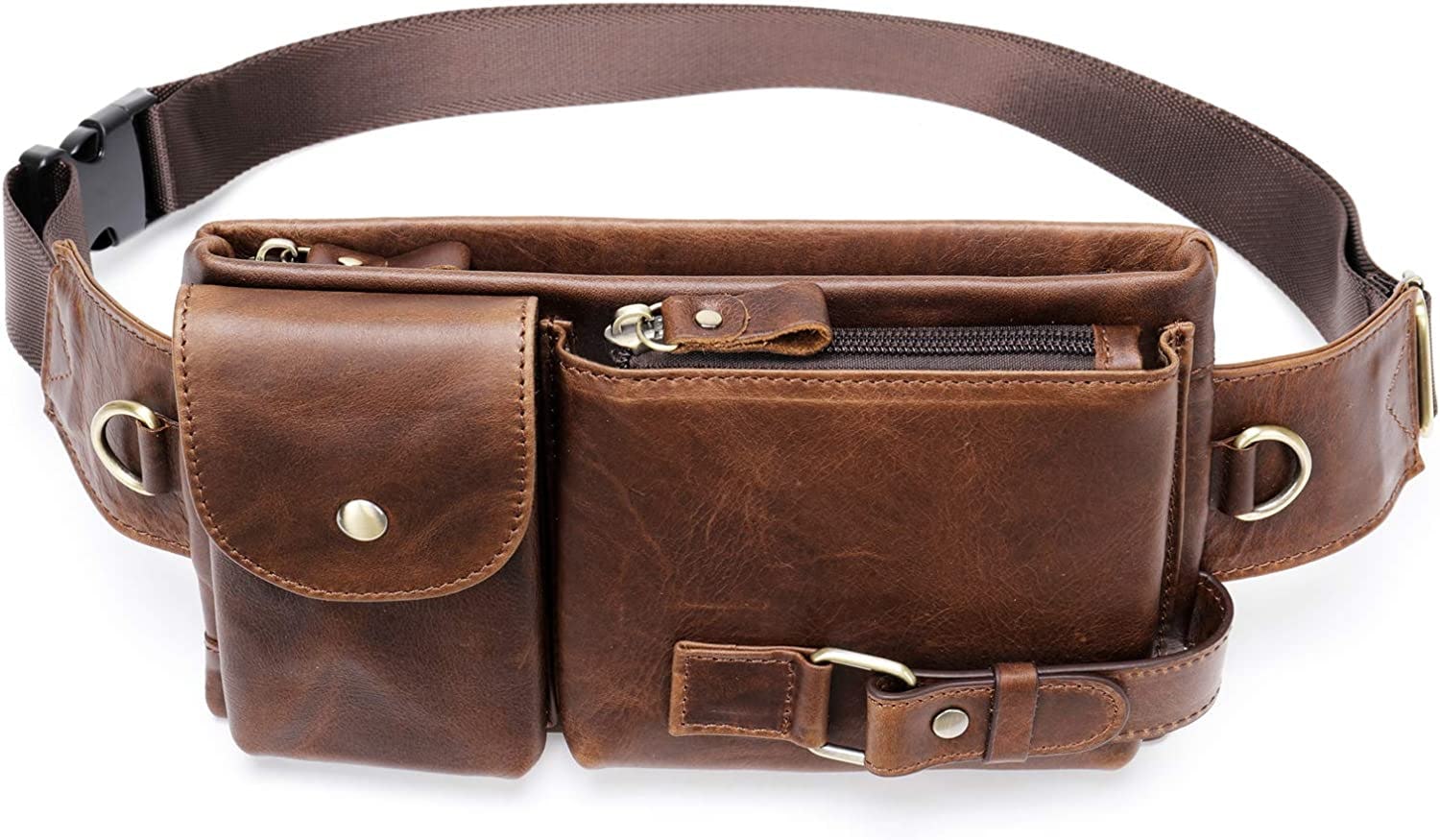 NIUCUNZH Genuine Leather Fanny Pack