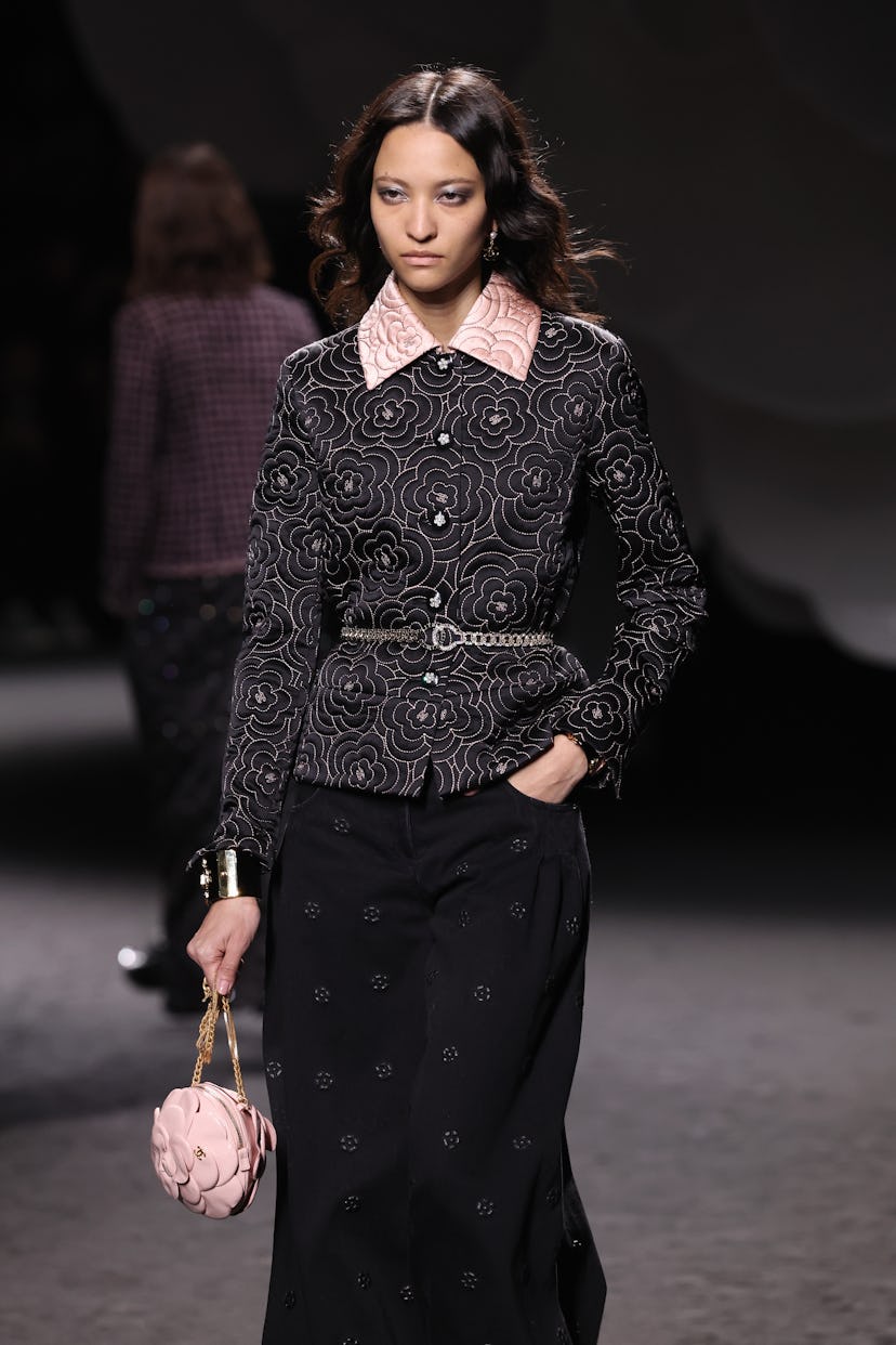 A model walking the runway at Chanel