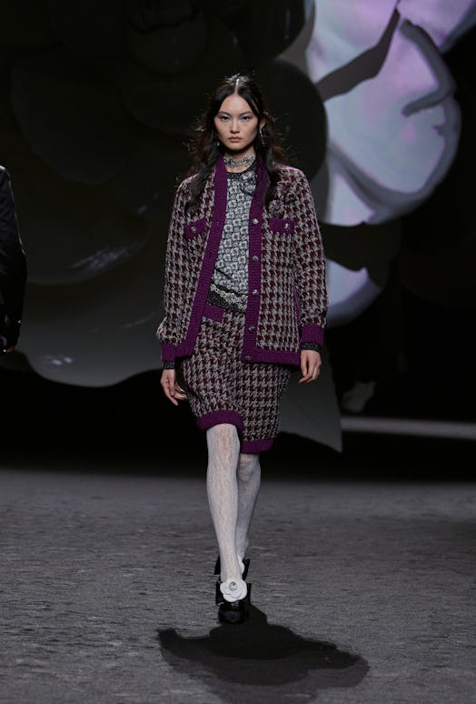 a look from chanel fall 2023 show at paris fashion week