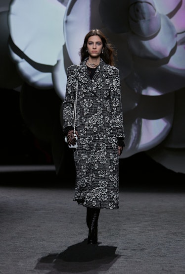 a look from chanel fall 2023 show at paris fashion week