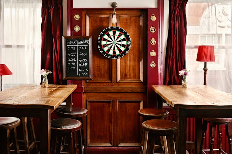 The dartboard Ted Lasso and Rupert played at will be in the 'Ted Lasso' Airbnb. 