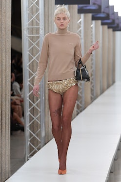 These @Miu Miu satin knickers and bra from Fall/Winter 2022 hit