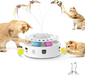 Potaroma Cat Toys Fluttering Butterfly Interactive Toy