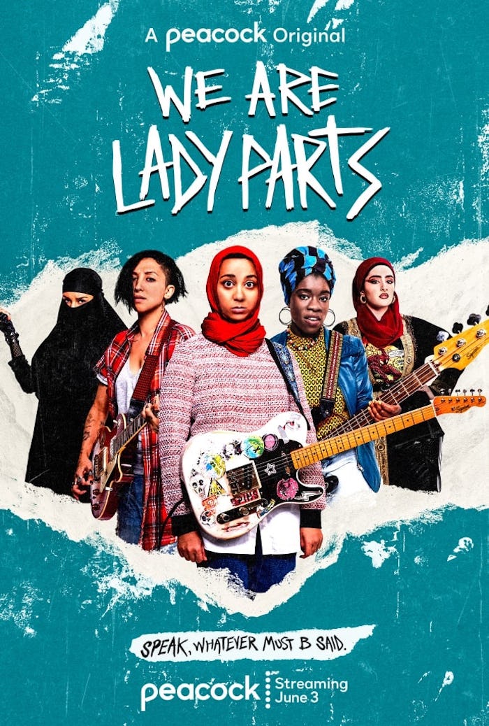 The cast of We Are Lady Parts in a promotional poster.