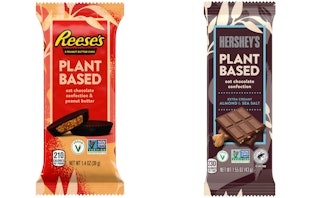 The Hershey Company just announced plant-based versions of Hershey's chocolate bars and Reese's pean...